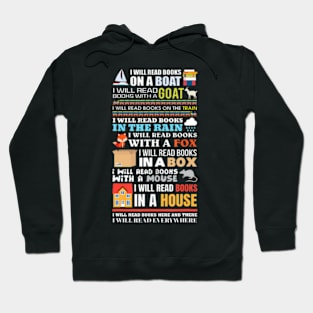 I Will Read Books On a Boat Reading for Readers Hoodie